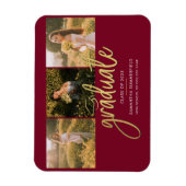 Afstuderen 2025 Fotocollage Afstudeerder Aankondig Magneet (Verticaal)