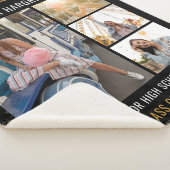 Afstuderen 2025 Fotocollage Afstudeerder Keepsake Sherpa Deken (3/4)