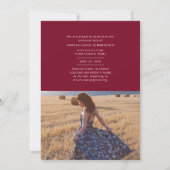 Afstuderen 2025 Fotocollage Afstuderen Aankondiging (Achterkant)