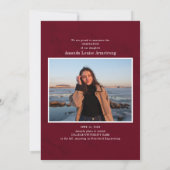 Afstuderen 2025 Fotocollage Bourgogne Afstudeerder Aankondiging (Achterkant)