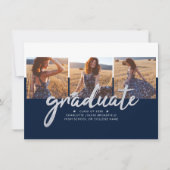 Afstuderen 2025 Fotocollage Navy aankondiging (Voorkant)