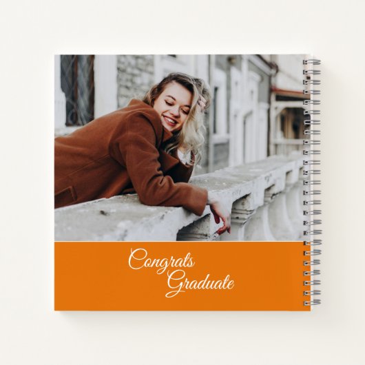 Afstuderen 2025 Fotocollage Party Gast Notitieboek (Achterkant)