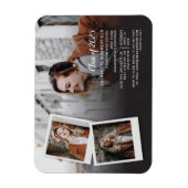 Afstuderen 2025 Fotocollage Uitnodiging Magneet (Verticaal)