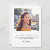 Afstuderen 2025 Fotokalligrafie Elegant Aankondiging (Achterkant)