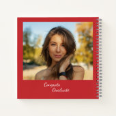 Afstuderen 2025 Foto's Afstudeerder Party Gast Notitieboek (Achterkant)