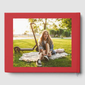 Afstuderen 2025 Foto's Afstudeerder Party Rood Mod Gastenboek (Achterkant)