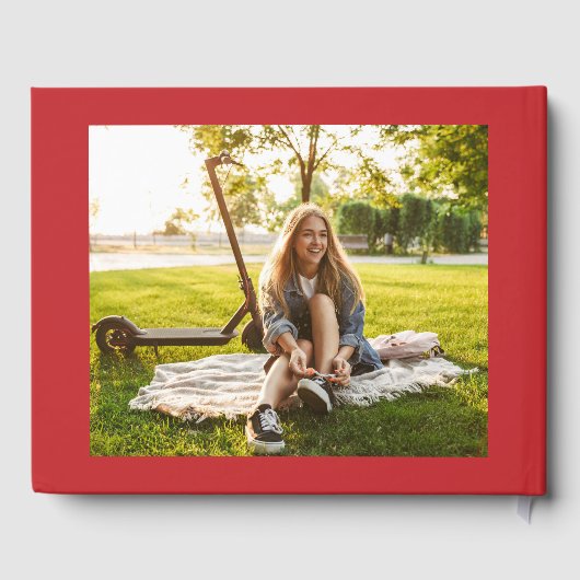 Afstuderen 2025 Foto's Afstudeerder Party Rood Mod Gastenboek (Achterkant)