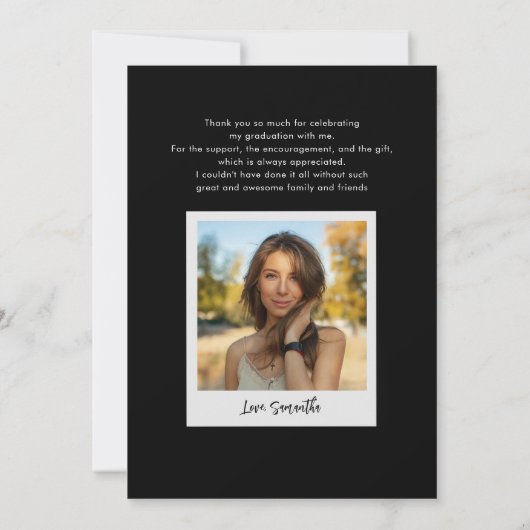 Afstuderen 2025 Foto's Afstuderen Script Bedankkaart (Achterkant)