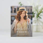 Afstuderen 2025 Foto's Bewaar de Datum Aankondigin Informatiekaartje (Staand voorkant)