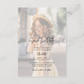 Afstuderen 2025 Foto's Bewaar de Datum Aankondigin Informatiekaartje (Achterkant)