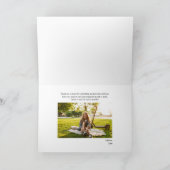 Afstuderen 2025 foto's Eenvoudig met de hand gesch Bedankkaart (Binnen)