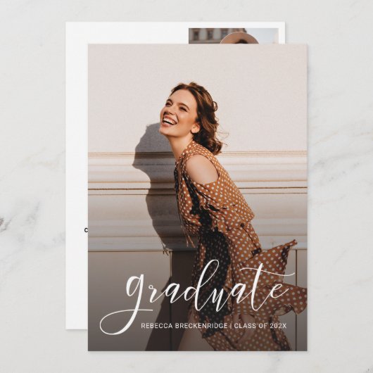 Afstuderen 2025 Foto's en Script-Afstudeerder Aankondiging (Voorkant / Achterkant)