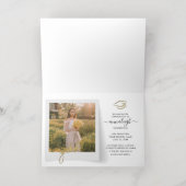 Afstuderen 2025 foto's Gold Folie Aankondiging (Binnenlaag)