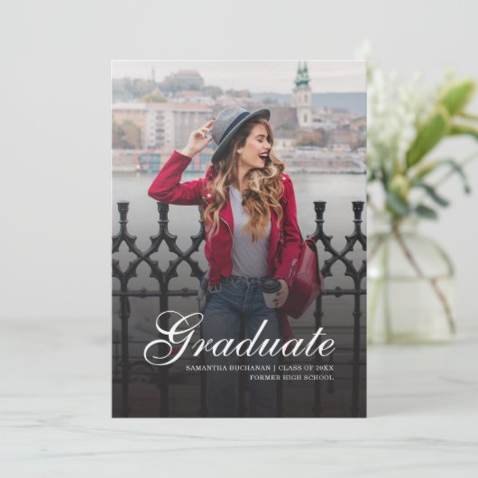 Afstuderen 2025 Foto's Modern Afstudeerder Aankondiging (Staand voorkant)