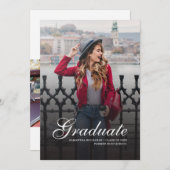 Afstuderen 2025 Foto's Modern Afstudeerder Aankondiging (Voorkant / Achterkant)