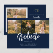 Afstuderen 2025 Foto's Navy Blue Afstudeerder Aank (Voorkant / Achterkant)