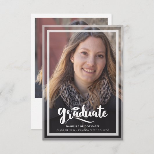 Afstuderen 2025 Foto's Script Aankondiging (Voorkant / Achterkant)