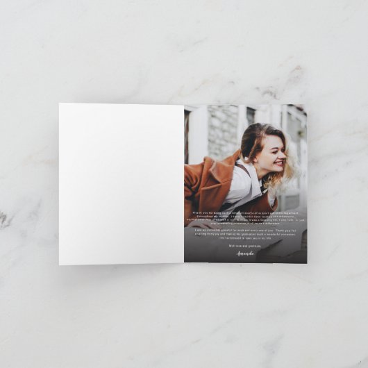 Afstuderen 2025 Foto's Script Afstuderen Bedankkaart (Binnen)