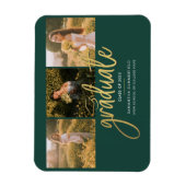 Afstuderen 2025 Foto's Script Green Aankondiging Magneet (Verticaal)