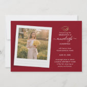 Afstuderen 2025 Foto's Script Modern Aankondiging (Achterkant)