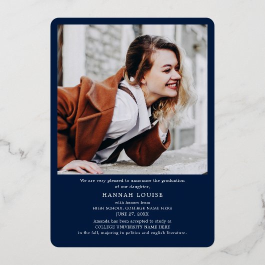 Afstuderen 2025 Foto's Zilverfolie Aankondiging (Achterkant)