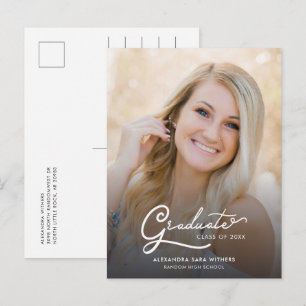 Afstuderen 2025-fotoscript aankondigingskaart