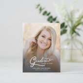 Afstuderen 2025-fotoscript aankondigingskaart (Staand voorkant)