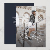 Afstuderen 2025 Fotoscript Elegant Aankondiging (Voorkant / Achterkant)