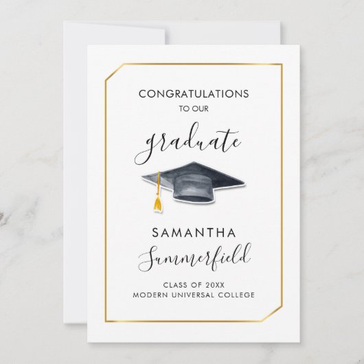 Afstuderen 2025 Fotoscript Modern Afstudeerder Aankondiging (Voorkant)