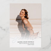 Afstuderen 2025 Fotozilverfolie Aankondiging (Voorkant)