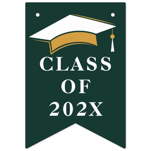 Afstuderen 2025 Gefeliciteerd Afstudeerder Groen e Vlaggetjes (Eerste vlag)