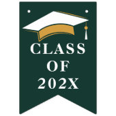 Afstuderen 2025 Gefeliciteerd Afstudeerder Groen Vlaggetjes (Eerste vlag)