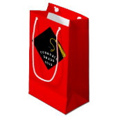 Afstuderen 2025 Gefeliciteerd Kleine geschenkzak Klein Cadeauzakje (Voorkant Gekanteld)