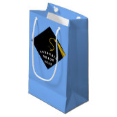 Afstuderen 2025 Gefeliciteerd Kleine geschenkzak Klein Cadeauzakje (Voorkant Gekanteld)