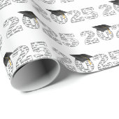 Afstuderen 2025: GEFELICITEERD MET WIT Cadeaupapier (Rol Hoek)