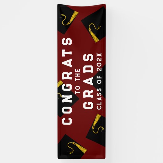 Afstuderen 2025 Gefeliciteerd Spandoek (Verticaal)