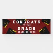 Afstuderen 2025 Gefeliciteerd Spandoek (Horizontaal)