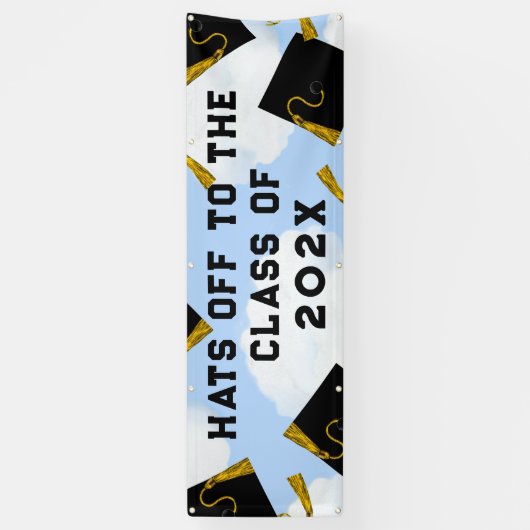 Afstuderen 2025 Gefeliciteerd Spandoek (Verticaal)