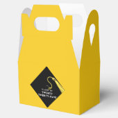 Afstuderen 2025 Gele gunst Boxen Bedankdoosjes (Geopend)