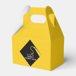 Afstuderen 2025 Gele gunst Boxen Bedankdoosjes