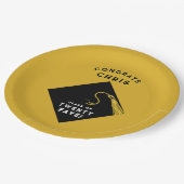 Afstuderen 2025 Goud Papieren Bordje (Gekanteld)