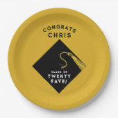 Afstuderen 2025 Goud Papieren Bordje (Voorkant)