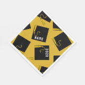 Afstuderen 2025 Goud Servet (Hoek)