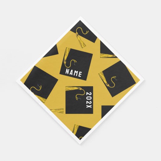 Afstuderen 2025 Goud Servet (Hoek)