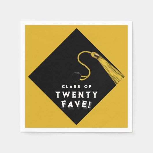 Afstuderen 2025 Goud Servet (Voorkant)