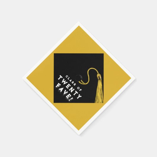 Afstuderen 2025 Goud Servet (Hoek)