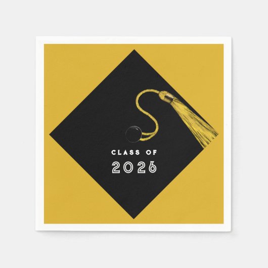 Afstuderen 2025 Goud Servet (Voorkant)