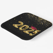 Afstuderen 2025 gouden ballonnen en rood Pet Papieren Bordje (Gebogen)