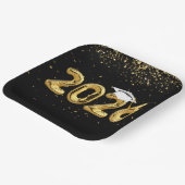 Afstuderen 2025 gouden ballonnen en wit Pet Papieren Bordje (Gebogen)