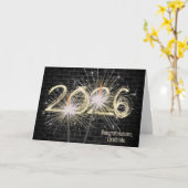 Afstuderen 2025 Gouden Sparklers op Brick Kaart (Gele Bloem)